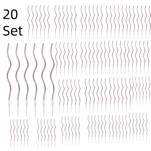6pcs Birthday Candles Spiral Cake Candles  Long Thin Cake Candles For Wedding Party And Cake Decoration