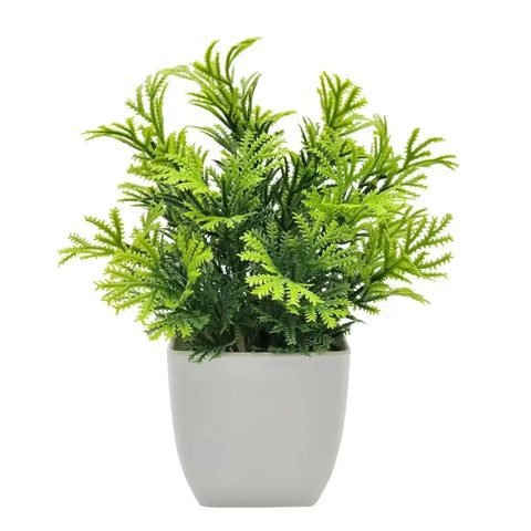 1Pcs Artificial Plants with Plastics Pots Perfect Greenery for Home DecorationsOffice Desk Living Room and Bedroom Decoration