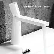 Modern Basin Faucet Brushed Gold Brass Bathroom Mixer Faucet Grey Washbasin Faucet Single Handle Single Hole Wash Sink Water Tap