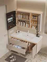Cream wind bathroom cabinet ceramic integrated basin toilet wash basin washbasin cabinet combination washbasin basin bathroom ca