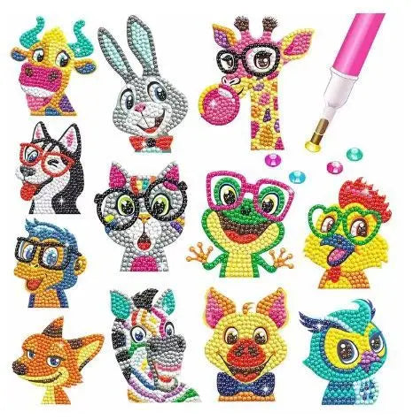 5D Diamond Painting Cartoon Pikachu Animal DIY Child Sticking Drills Embroider Handiwork Enthusiast Doodle Schoolbag Best Gifts