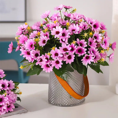 Autumn Beautiful Silk Daisy Colorful Artificial Flowers DIY Home Garden Party Wedding DecorationChristmas Cheap Fake Plant