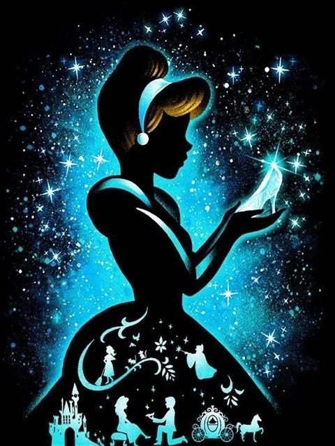 Disney Diamond Painting Princess Embroidery 2024 New Cross Stitch Cinderella New Arrival Mosaic Picture Of Rhinestones Wall Art