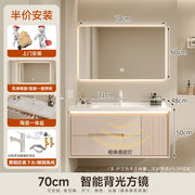 Cream wind bathroom cabinet ceramic integrated basin toilet wash basin washbasin cabinet combination washbasin basin bathroom ca
