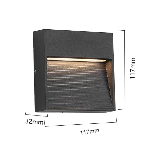 Outdoor LED Surface Mounted Light Waterproof Universal Wall Lamp for Garage Basement Channel Ramp Passage Entrance Step 12V 220V