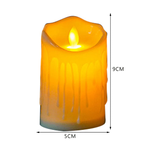 Flameless Flickering Teardrop Led Candles Light Tealight Led Candles Lamp Electronic Votive Led Lamp Halloween Home Decor