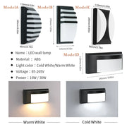 Wall Lamp Led Lights With Motion Sensor Outdoor Lights AC85-265V 16W/30W Outdoor Lights Waterproof Garden Lights Wall Decoration