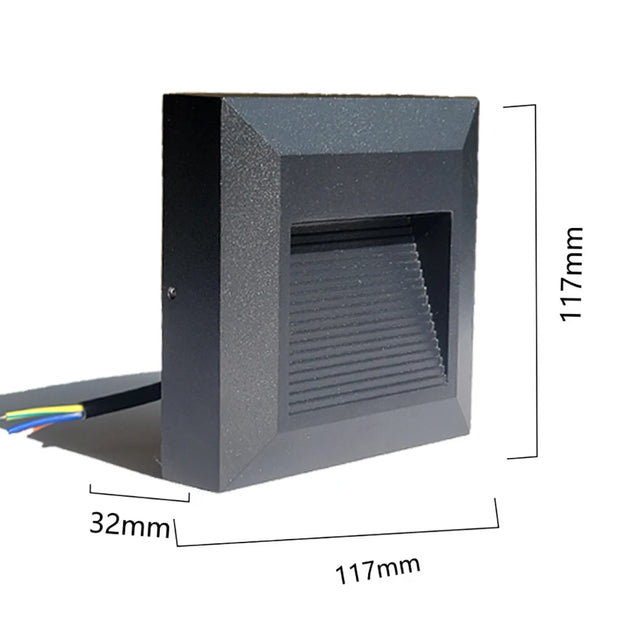 Outdoor LED Surface Mounted Light Waterproof Universal Wall Lamp for Garage Basement Channel Ramp Passage Entrance Step 12V 220V