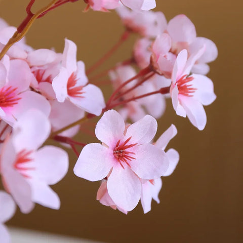 41cm Artificial Cherry Blossom Flower Silk Peach Flowers Fake Plants Arrangement for DIY Garden Home Wedding Party Decor Pink