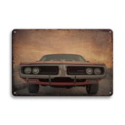 Racing Car Posters Wall Art Stickers - Vintage Vehicle Metal Tin Sign Plaque Retro Tin Painting Home Decor for Garage and Bar