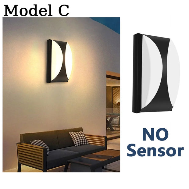 Wall Lamp Led Lights With Motion Sensor Outdoor Lights AC85-265V 16W/30W Outdoor Lights Waterproof Garden Lights Wall Decoration