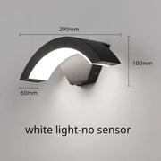 Modern Outdoor Waterproof Wall Lamp Human Body Induction Lamp Porch Garden Lamps Aluminum Home Lighting Decorative Wall Lights