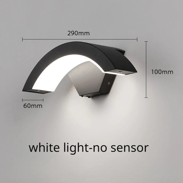 Modern Outdoor Waterproof Wall Lamp Human Body Induction Lamp Porch Garden Lamps Aluminum Home Lighting Decorative Wall Lights