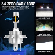 XSTORM H4 9003 HB2 LED Headlight Bulbs Canbus High Low Beam Car Light Turbo Led Diode Lamp Auto Motorcycle 20000LM 12V 6500K