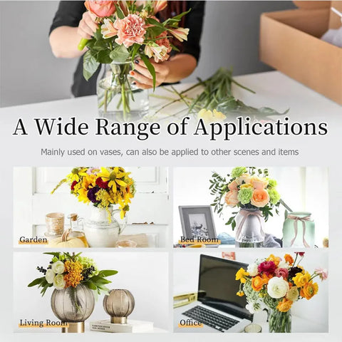 Spiral Ikebana Stem Holder Reuseable Floral Grid Flower Frog Wire Arranger Twist For Vase Floral Stems Bouquets Plant Fixation