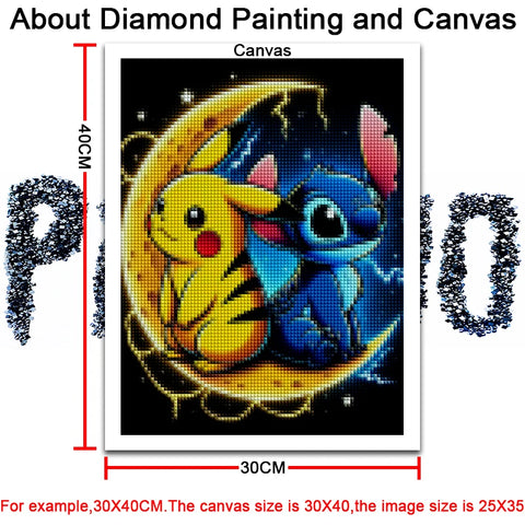 Disney Diamond Painting kits lilo and stitch Pokemon Pikachu Minions Home Decor Full Square&Round mosaic embroidery Cross stitch