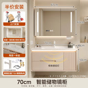 Cream wind bathroom cabinet ceramic integrated basin toilet wash basin washbasin cabinet combination washbasin basin bathroom ca