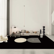 VIKAMA Modern Simple Crystal Velvet Carpet Light Luxury Living Room Sofa Coffee Table Mat Room Decoration Bedroom Bed Blanket