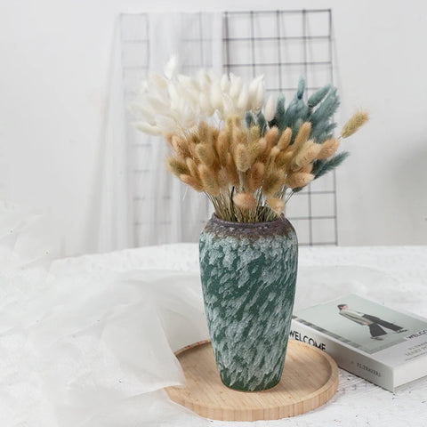 Natural Pampas Grass Dried Flower Rabbit Tail Grass Bouquet Floral Wedding Home Decorations Bunny Tail Plants Trockenblumen Vase