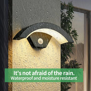 Modern Outdoor Waterproof Wall Lamp Human Body Induction Lamp Porch Garden Lamps Aluminum Home Lighting Decorative Wall Lights