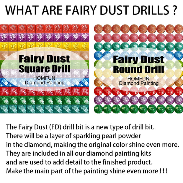 HOMFUN Fairy Dust AB Diamond Painting Full Square/Round Drill 5D DIY "City Market" Daimond Embroidery Rhinestone Decor