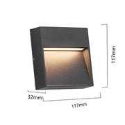 Outdoor LED Surface Mounted Light Waterproof Universal Wall Lamp for Garage Basement Channel Ramp Passage Entrance Step 12V 220V