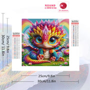 Evershine DIY Diamond Embroidery Dragon Animal Mosaic Cartoon Picture Rhinestones Full Square Round Painting Home Decoration