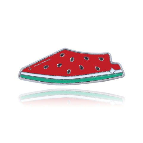 Cute Watermelon Enamel Pin Summer Fruit Shaped Brooch Bag Decoration Badges Women Lapel Pin Jewelry Gift
