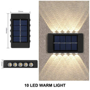 Outdoor Solar LED Wall Lights Waterproof Led Solar Lamp Up And Down Luminous Lighting For Garden Balcony Yard Street Decor Lamps