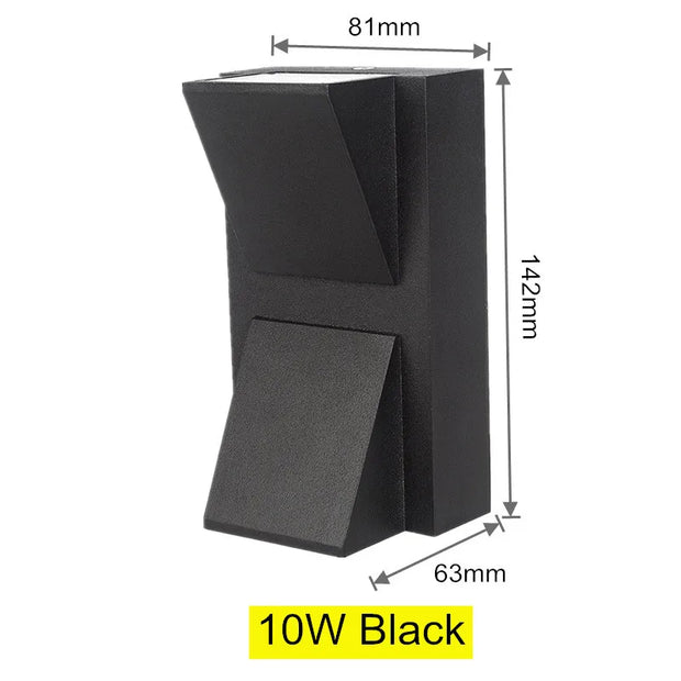 5W 10W Modern simple creative outdoor waterproof wall lamp LED courtyard lamps gate lamp terrace balcony garden wall light