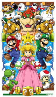 Japanese Anime 5d Diamond Painting Kit M-Marios Bowser Embroidery Jewelry Handmade DIY Mosaic Home Decoration Children's Gift