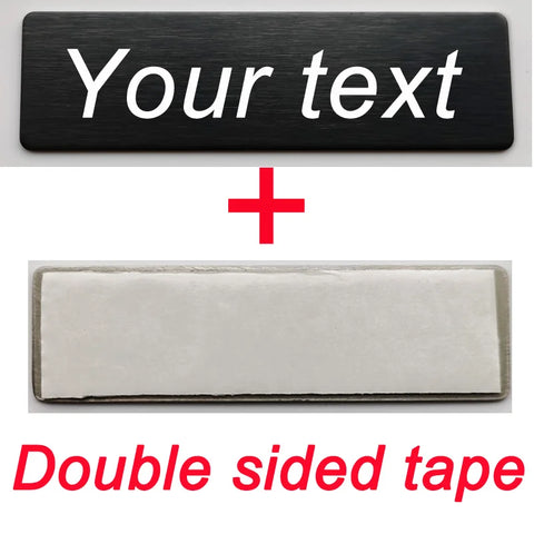 70*20MM Customized Brooch Pin Personalize Engrave Your Text Logo Business ID Plate Steel Metal Letterbox Mailbox Tag Name Badges