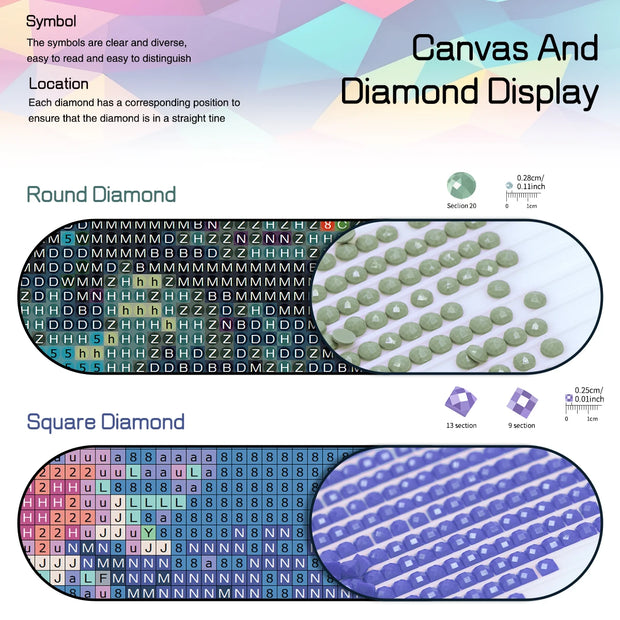 RUOPOTY DIY 5D Diamond Painting Landscape Lakeview Full Square Embroidery Kit Starry Sky Modern Friend Gift Home Decor
