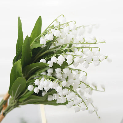 Kahaul Artificial Flower Bellflower Lily Valley Flower Plastic Home  Scrapbooking Christmas Decoration Wedding Party Green Plant
