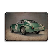 Racing Car Posters Wall Art Stickers - Vintage Vehicle Metal Tin Sign Plaque Retro Tin Painting Home Decor for Garage and Bar