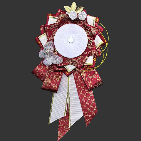Ribbon Cosplay Bags Rosette Protection Flower Pin Holder Badge Accessories Fill Backpack Badge Base Tray Itabag Decor