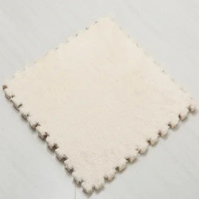 1-20pcs Soft Suede Carpet  Anti-slip and Shockproof Sports Fitness Mat EVA Foam Puzzle Warm Carpet Children's Room Baby Play Mat