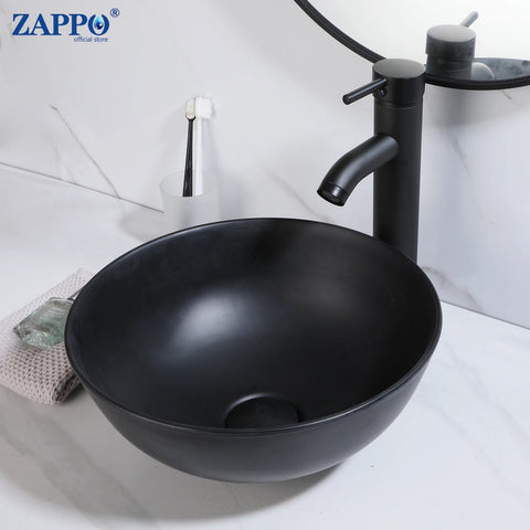 ZAPPO Commercial Bathroom Vessel Sink Large Vessel Sink Bowl With Faucet Above Counter Top Oval Bowl Sinks For Bathroom,Hotel