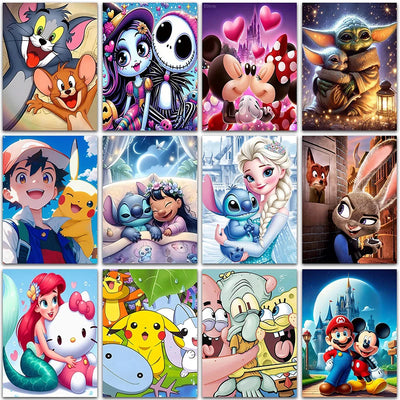 Diamond Painting Disney Hello Kitty Super Mario Pokemon Pikachu Art Home Decor Full Square&Round mosaic embroidery Cross stitch
