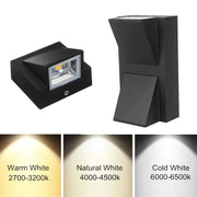 Aluminium Wall Lamp Waterproof Outdoor LED Wall Light IP65 Garden Lighting Lamp for Sconce Balcony Decoration AC110V 220V