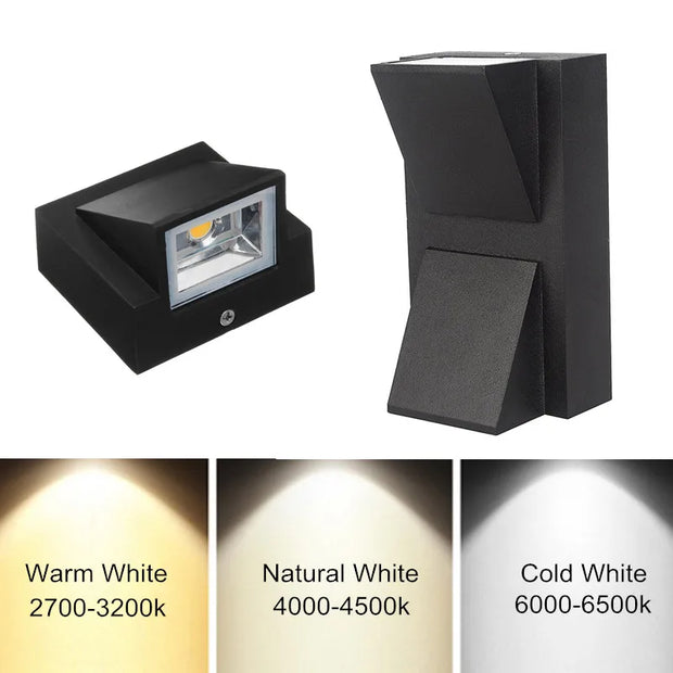 Aluminium Wall Lamp Waterproof Outdoor LED Wall Light IP65 Garden Lighting Lamp for Sconce Balcony Decoration AC110V 220V