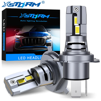 XSTORM H4 LED Headlight Bulbs Canbus 9003 HB2 High Low Beam 20000LM Super Bright Car Lights 24 CSP Turbo Led Diode Lamps 12V