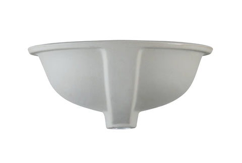 MEJE Undermount Oval Bathroom Sink, Ceramic White Vanity Top Sink with Overflow