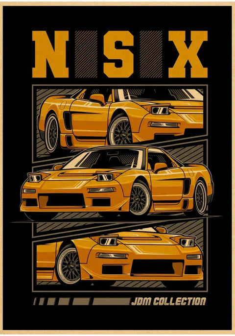 jdm Kraftpaper Poster HomeDecal Painting Wall Sticker for  wall art  Coffee House Bar  wall art