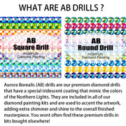 HOMFUN Fairy Dust AB Diamond Painting Full Square/Round Drill 5D DIY "City Market" Daimond Embroidery Rhinestone Decor