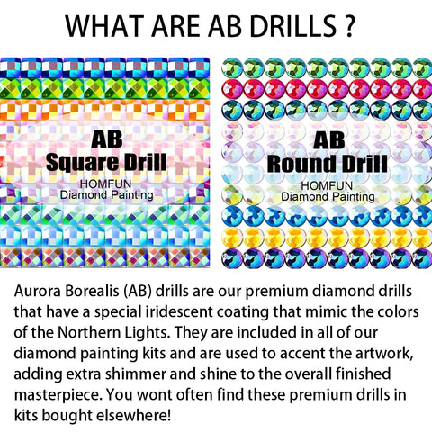 HOMFUN Fairy Dust AB Diamond Painting Full Square/Round Drill 5D DIY "City Market" Daimond Embroidery Rhinestone Decor