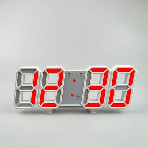 Purchase Products Clock 3D LED Digital Alarm Clock Wall Clock Time/date/temperature For Home/kitchen/office Clocks Decor Garden