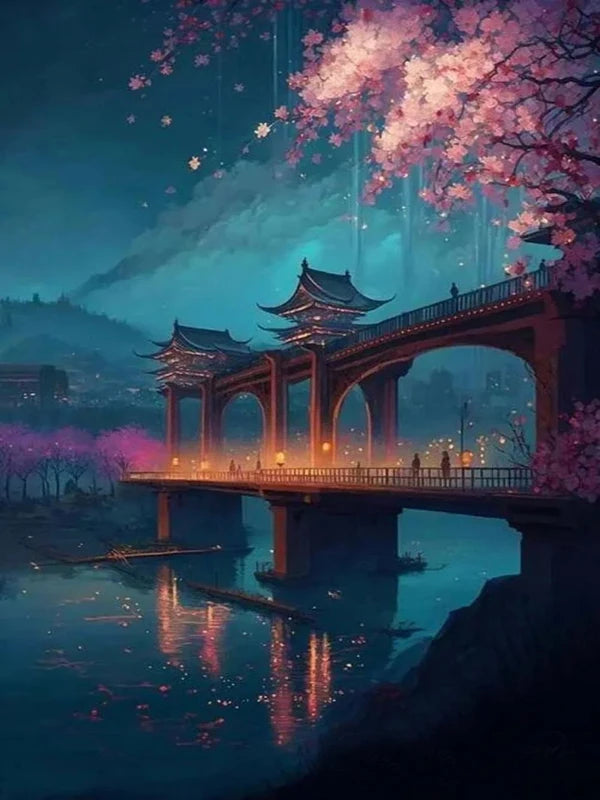 Stunning Scenery Personality DIY Full Drill Diamond Decorative Painting