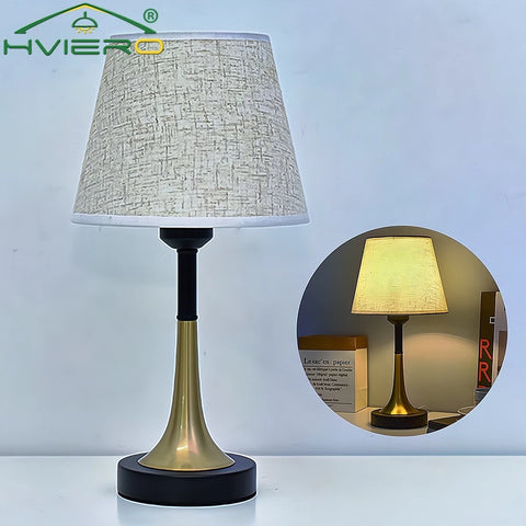 Retro Table Lamp LED Simple Romantic DC 5V Bedroom Bedside Living room Decoration Bulb Warm Remote Control Lighting Night Light