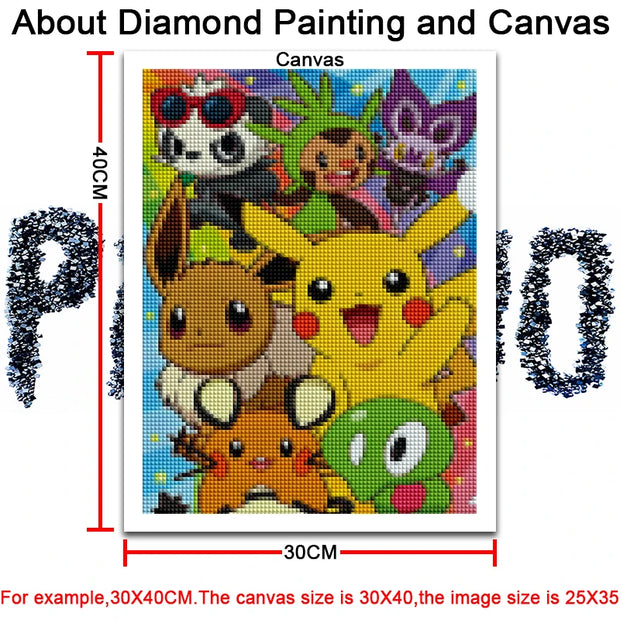 Disney Diamond Painting kits lilo and stitch Pokemon Super Mario Home Decor Art Full Square&Round mosaic embroidery Cross stitch